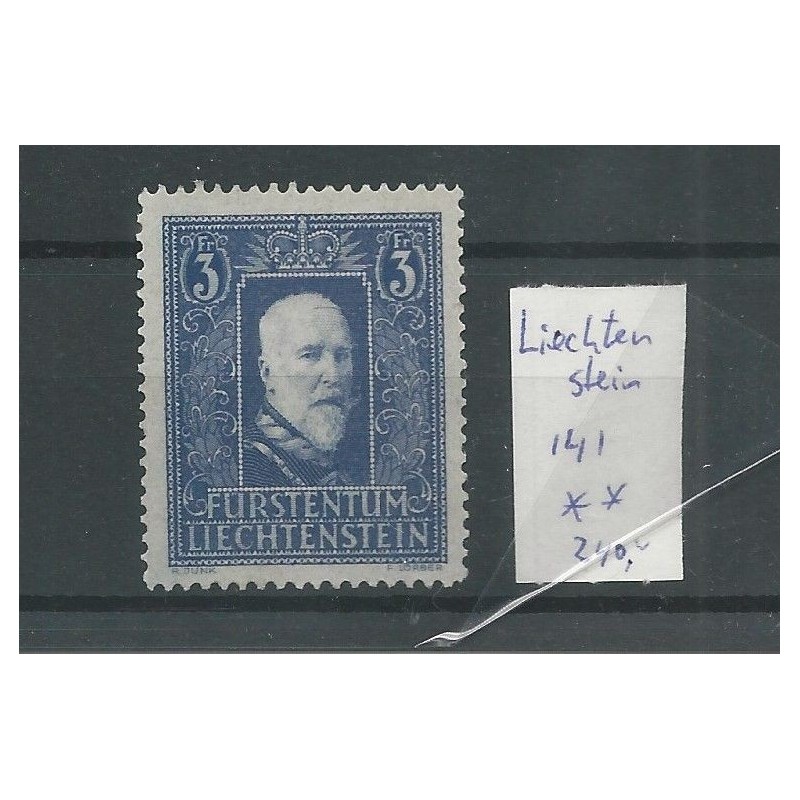 Liechtenstein 141 Fürst Franz I MNH/postfris CV 280 € Liechtenstein 141 Fürst Franz I MNH/postfris CV 280 €