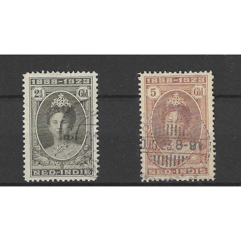 Ned. Indie 160-166 Wilhelmina 1923 set VFU/gebr CV 225 € Ned. Indie 160-166 Wilhelmina 1923 set VFU/gebr CV 225 €