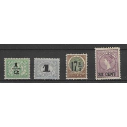Ned. Indie  138-141 Nooduitgifte  MH/ongebr  CV 11,5 €