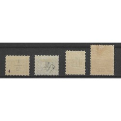 Ned. Indie  138-141 Nooduitgifte  MH/ongebr  CV 11,5 €