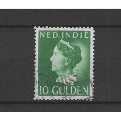 Ned. Indie  288 Wilhelmina 10Gld  VFU/gebr  CV 30 €