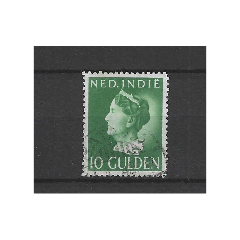 Ned. Indie 288 Wilhelmina 10Gld VFU/gebr CV 30 € Ned. Indie 288 Wilhelmina 10Gld VFU/gebr CV 30 €