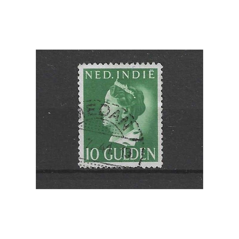 Ned. Indie 288 Wilhelmina 10Gld VFU/gebr CV 30 € Ned. Indie 288 Wilhelmina 10Gld VFU/gebr CV 30 €