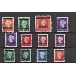 Ned. Indie  351-361 Hulpuitgifte  VFU/gebr CV 125 €