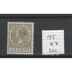 Nederland 195 Veth 35ct met wm  MNH/postfris  CV 200 €