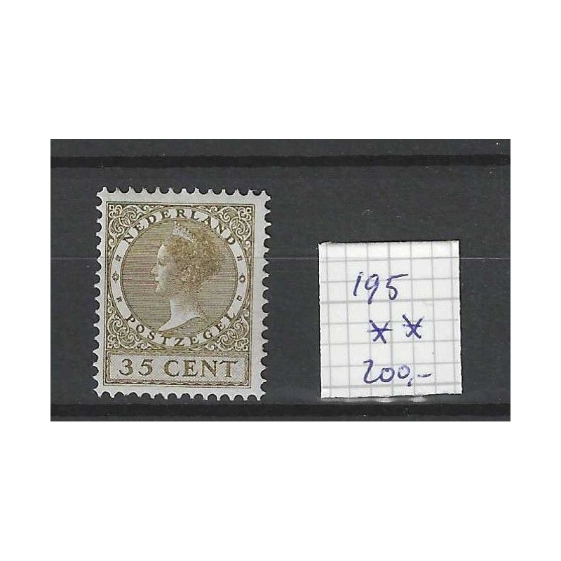 Nederland 195 Veth 35ct met wm MNH/postfris CV 200 € Nederland 195 Veth 35ct met wm MNH/postfris CV 200 €