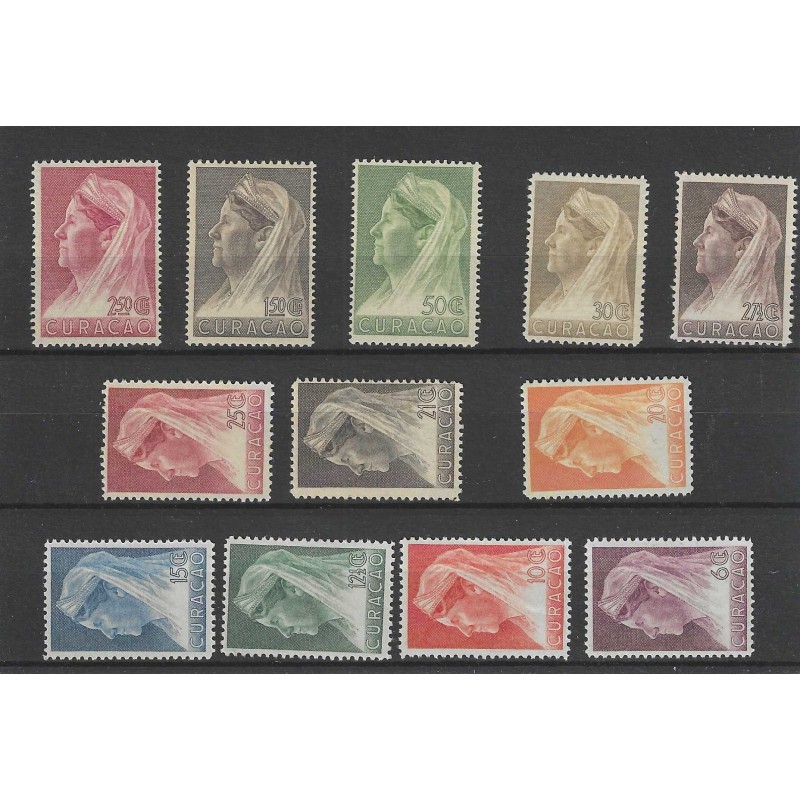 Curacao 126-137 Wilhelmina MH/ongebr CV 70 € Curacao 126-137 Wilhelmina MH/ongebr CV 70 €