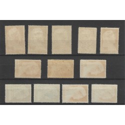 Curacao 126-137 Wilhelmina MH/ongebr  CV 70 €