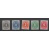Curacao 153-157 Cijfer  MNH/postfris CV 33 €