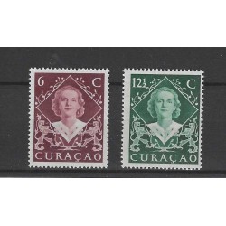 Curacao 198-199 Wilhelmina MNH/postfris  CV 2 €