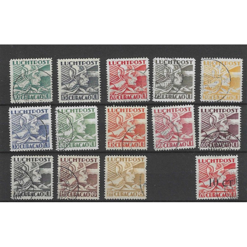Curacao LP4/16, LP17 Luchtpost VFU/gebr CV 55 € Curacao LP4/16, LP17 Luchtpost VFU/gebr CV 55 €