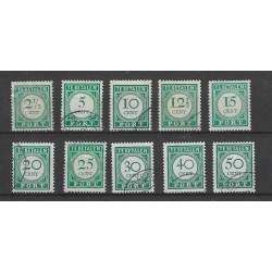 Curacao P34-43 Port 1948 VFU/gebr  CV 255 €
