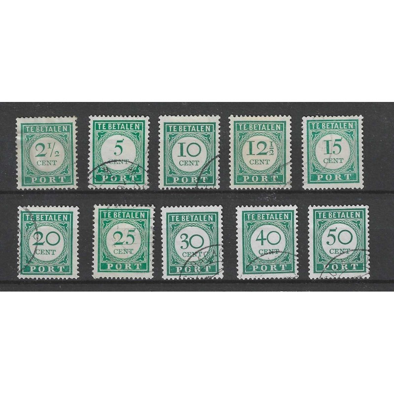 Curacao P34-43 Port 1948 VFU/gebr CV 255 € Curacao P34-43 Port 1948 VFU/gebr CV 255 €