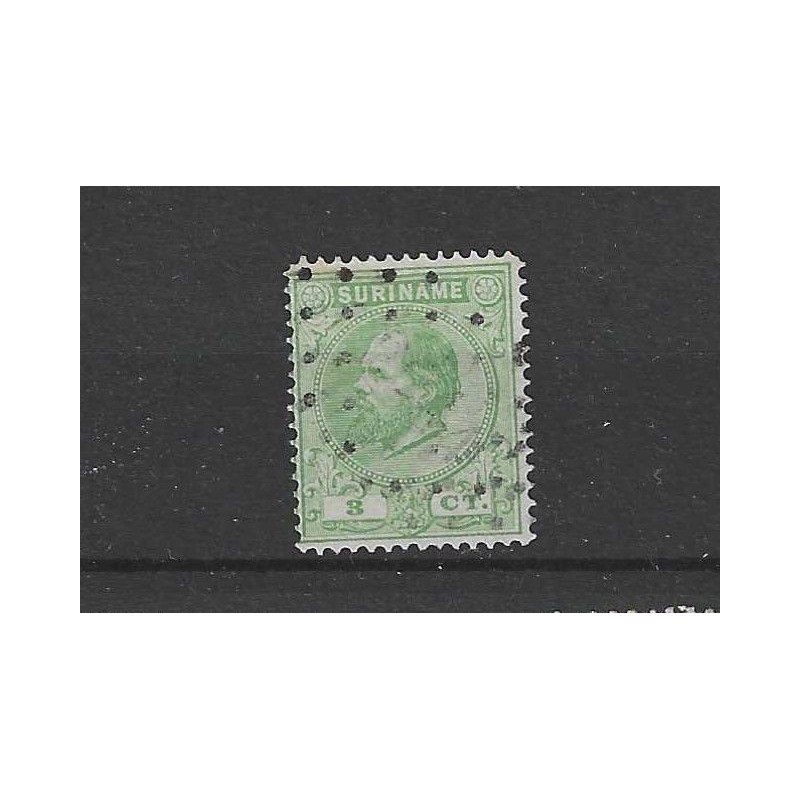 Suriname 4B Willem III VFU/gebr CV 25 € Suriname 4B Willem III VFU/gebr CV 25 €