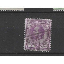 Suriname 5B Willem III  VFU/gebr CV 10 €