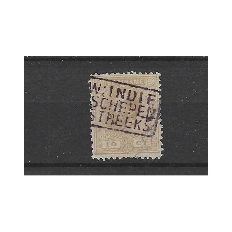Suriname 6C Willem III VFU/gebr CV 4+€ Suriname 6C Willem III VFU/gebr CV 4+€