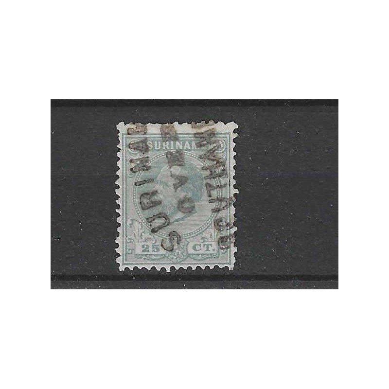 Suriname 10C Willem III VFU/gebr CV 12+ € Suriname 10C Willem III VFU/gebr CV 12+ €