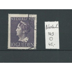 Nederland 349 Konijnenburg 10Gld  VFU/gebr  CV 45 €