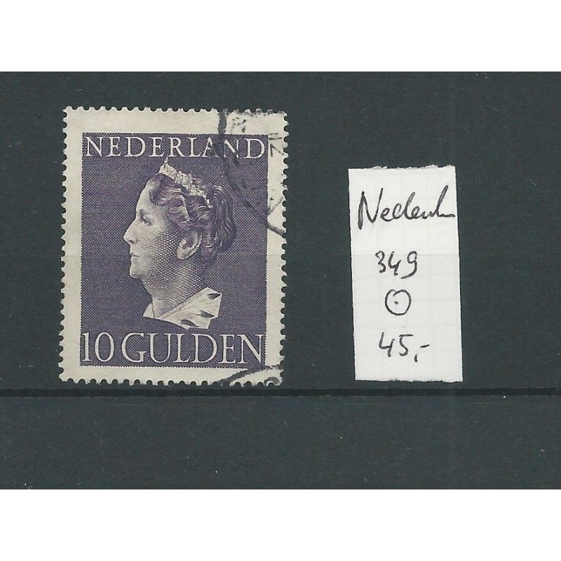 Nederland 349 Konijnenburg 10Gld VFU/gebr CV 45 € Nederland 349 Konijnenburg 10Gld VFU/gebr CV 45 €