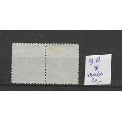 Suriname 19A  Cijfer paartje MH/ongebr  CV 20  €