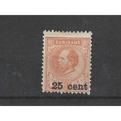 Suriname 38C Hulpzegel  tandingsvarieteit  MH/ongebr CV  5 €