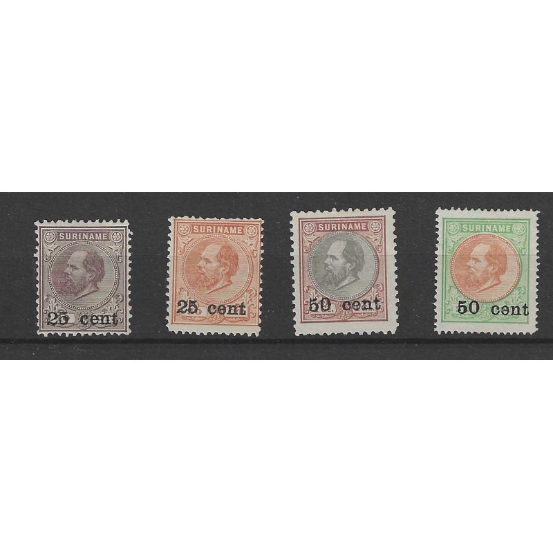 Suriname 37-40 Hulpuitgifte MH/ongebr CV 220 € Suriname 37-40 Hulpuitgifte MH/ongebr CV 220 €