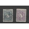 Suriname 56-57 Wilhelmina VFU/gebr CV  95 €