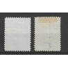 Suriname 56-57 Wilhelmina VFU/gebr CV  95 €