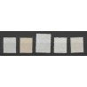 Suriname 60-64  Kroontjesopdrukken VFU/gebr CV  250 €
