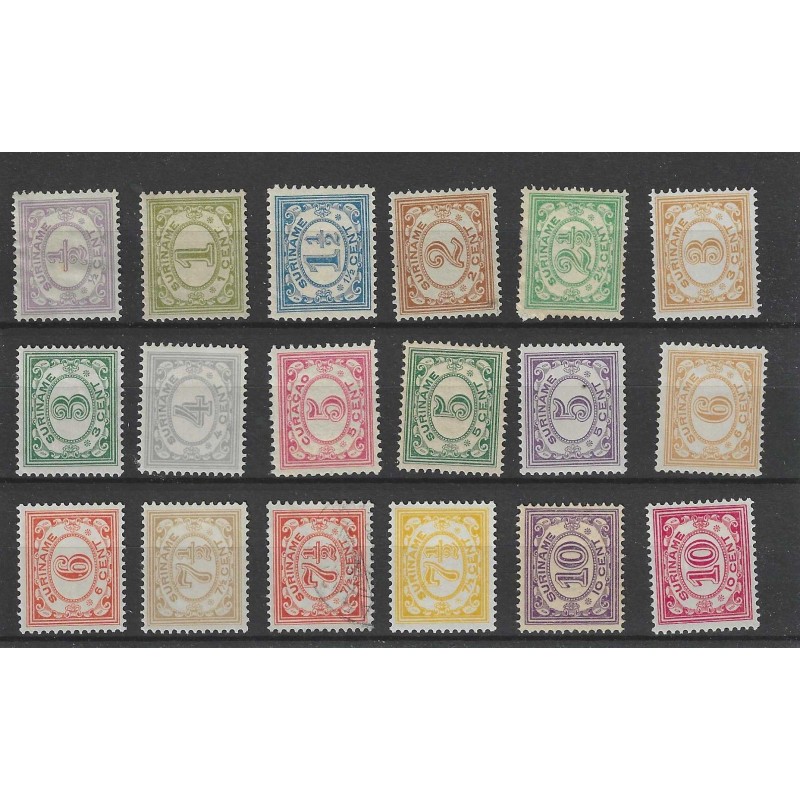 Suriname 69-86 Cijfer serie MH/ongebr CV 53 € Suriname 69-86 Cijfer serie MH/ongebr CV 53 €