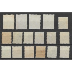 Suriname 87-103  Wilhelmina  VFU/gebr CV  122 €