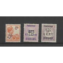 Suriname 115, 116/117 Hulpuitgiftes MH/ongebr CV  63 €