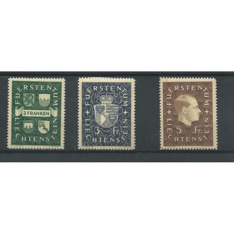 Liechtenstein 183-185 Wappen und Fürst Franz I MNH/postfris CV 70 € Liechtenstein 183-185 Wappen und Fürst Franz I MNH/postfris CV 70 €