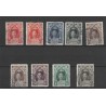 Suriname 118-126 Wilhelmina VFU/gebr  CV  45 €