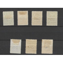 Suriname 118-126 Wilhelmina VFU/gebr  CV  45 €