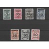 Suriname 130-136 Brandkastopdrukken VFU/gebr  CV  30 €