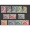 Suriname 167-178 Wilhelmina VFU/gebr  CV  45 €