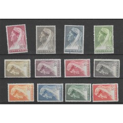 Suriname 167-178 Wilhelmina MH/ongebr  CV 73 €