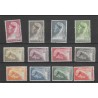 Suriname 167-178 Wilhelmina MH/ongebr  CV 73 €