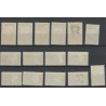 Suriname 229-243 Wilhelmina MH/ongebr  CV 300 €