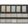 Suriname 229-243 Wilhelmina VFU/gebr  CV 74 €