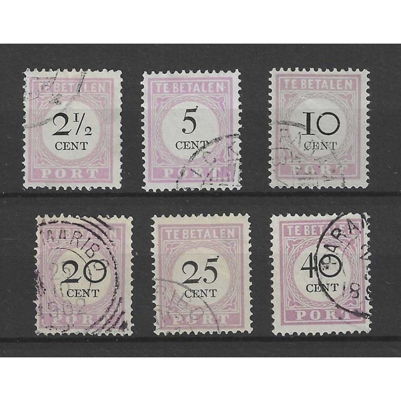 Suriname P9-14 Port 1892 VFU/gebr CV 46 € Suriname P9-14 Port 1892 VFU/gebr CV 46 €