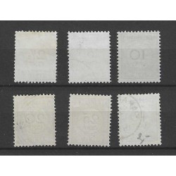 Suriname P9-14  Port 1892  VFU/gebr CV 46 €