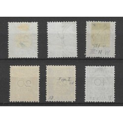 Suriname P9-14  Port 1892  VFU/gebr CV 46 €