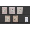 Suriname P9-14  Type II  Port 1892  MH/ongebr CV 284 €