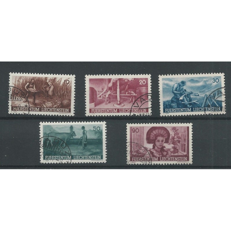 Liechtenstein 192-196  VFU/gebr CV  60 €