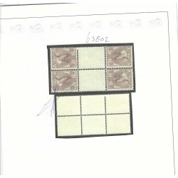 Nederland 61b/61c Keerdrukken in blokparen  MNH/postfris CV 2000 € Certificaat!!