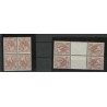 Nederland 61b/61c Keerdrukken in blokparen  MNH/postfris CV 2000 € Certificaat!!