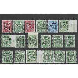 Nederland 356-373 Guilloceh MNH/postfris CV 150 €
