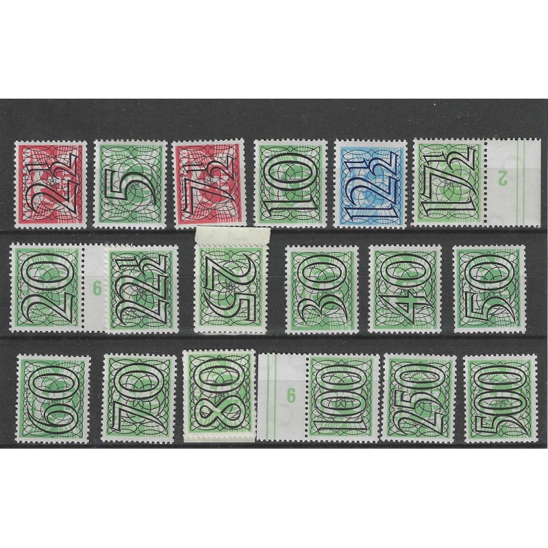 Nederland 356-373 Guilloceh MNH/postfris CV 150 € Nederland 356-373 Guilloceh MNH/postfris CV 150 €